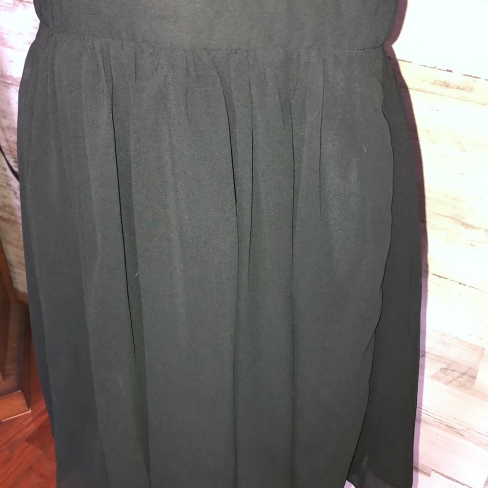 Angel in Disguise Black Lace Skater Dress black flowy mini dress size medium​​​ - Picture 8 of 12